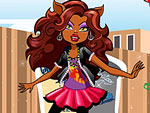 Clawdeen Skates Dress Up