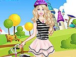 Cute Doll Bike Ride Dress Up