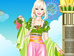Cute Doll Roman Princess Dress Up